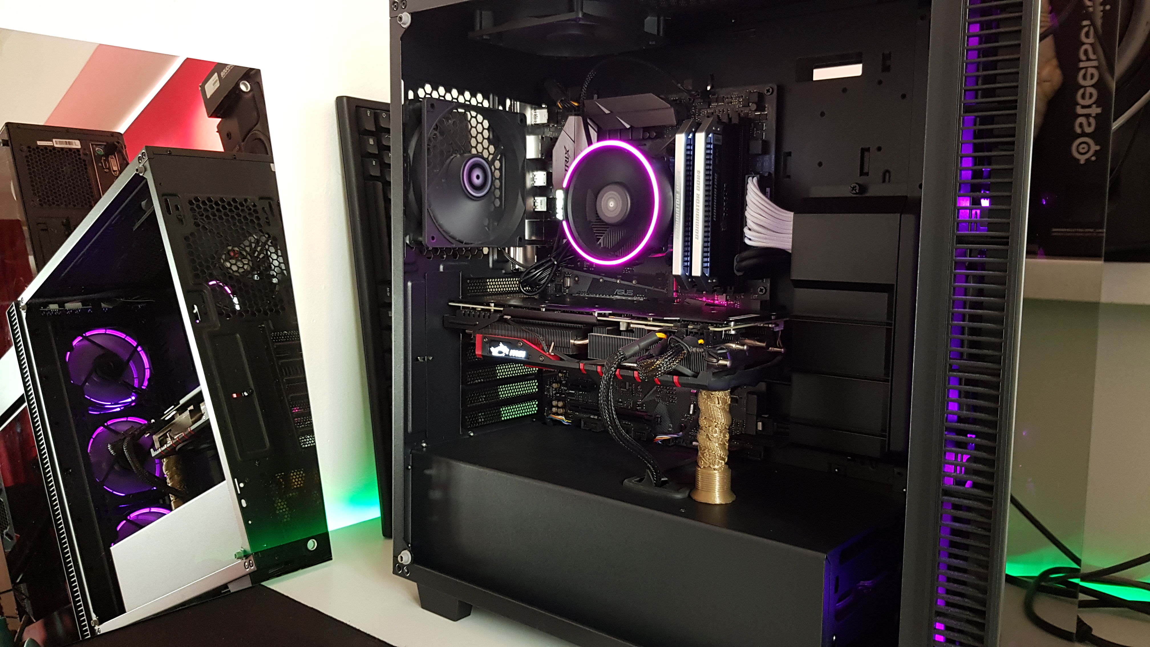 Engineering-sample i9 build interior — the workshop validation rig